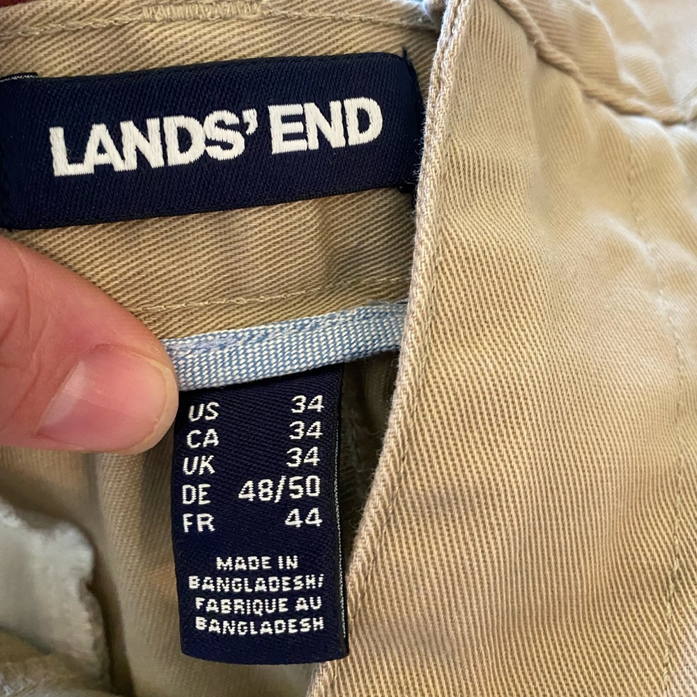 Land’s End size 34 mens khaki shorts